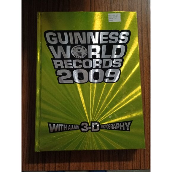Guinness World Records 2009 Hardcover Book With 3-D Photography - Picture 1 of 7
